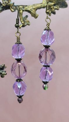 Check out this item in my Etsy shop https://www.etsy.com/listing/1223043000/lavender-handmade-earrings-one-of-a-kind Handmade Elegant Czech Glass Crystal Earrings, Glass Beaded Earrings With Dangling Beads For Gift, Party Beaded Earrings With Faceted Czech Glass, Adjustable Beaded Czech Glass Crystal Earrings, Purple Czech Glass Drop Earrings, Glass Faceted Beads Earrings For Gift, Bohemian Crystal Earrings With Faceted Beads For Gift, Glass Earrings With Faceted Beads For Gift, Glass Earrings With Dangling Round Beads