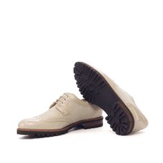 Nana Ladies Derby Wingtip - Q by QS Luxury Wingtip Lace-up Shoes For Business, Elegant Wingtip Oxfords With Goodyear Welt, Luxury Wingtip Lace-up Business Shoes, Classic Lace-up Shoes With Textured Sole And Almond Toe, Luxury Oxfords With Goodyear Welt Construction And Round Toe, Luxury Oxfords With Goodyear Welt Construction, Luxury Goodyear Welt Oxfords With Round Toe, Luxury Leather Sole Wingtip Derby, Wingtip Oxfords With Rubber Heel Cap In Calf Leather