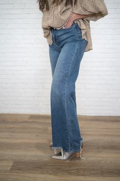 Another perfect pair of pants! For real, these are the most comfy pants ever! High rise Wide leg Stretch denim Frayed hem Medium wash Model is 5'3" and wearing a size 3. 1: Inseam 30.5 3: Inseam 30.5 5: Inseam 31 7: Inseam 31 9: Inseam 31.5 11: Inseam 31.5 13: Inseam 32 15: Inseam 32 Everyday Medium Wash Pants With Frayed Hem, Medium Wash Pants With Frayed Hem For Everyday, Everyday Frayed Hem Bottoms For Fall, Straight Leg Pants With Frayed Hem For Fall, Frayed Hem Bottoms For Fall, Frayed Hem Bottoms For Everyday Fall Wear, Everyday Bottoms With Frayed Hem For Fall, Everyday Dark Wash Flare Jeans With Frayed Hem, Wide Leg Jeans With Frayed Hem For Fall