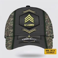 Custom Name US Army Pattern Baseball Cap - Gift For Military Personnel - Excoolent The Baseball Cap is the ultimate accessory for sporty style and sun protection. Crafted with both fashion and function in mind, it features a classic design that complements various outfits. Made from high-quality materials, it offers comfort and durability for all-day wear. The adjustable strap ensures a perfect fit, while the curved brim shields your eyes from the sun. Whether you're at a game, running errands, Wear-resistant Sports Cap, Adjustable Wear-resistant Hat For Outdoor Activities, Durable Sports Cap, Durable Sports Baseball Cap, Military Style Sports Hat With Flat Bill, Military Style Flat Bill Sports Hat, Military Style Snapback Visor Hat For Sports, Durable Adjustable Baseball Cap For Sports, Black Breathable Military Hat