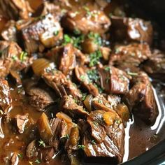 a close up of some food in a pot