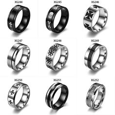 various types of wedding rings with different designs