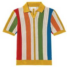 Men's Knitted Polo With Multicolor Stripe Casual Knitwear, Black Knit Cardigan, Knitted Polo, Mod Style, Vintage Clothing Men, Racing Stripes, Mens Cardigan, Mod Fashion, Men Vintage