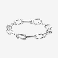 Pandora ME Medium-Link Chain Bracelet Pandora Me, Silver Link Bracelet, Bracelet Pandora, Silver Bracelets For Women, Link Chain Bracelet, Snake Chain Bracelets, Mesh Bracelet, Silver Snake Chain, Bracelet Diy