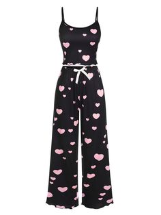 30-70% OFF✓ Fast Shipping✓Shop the Retro Stage: Black 1930s Heart Pajama Set for a stylish vintage touch. Sleep in comfort and elegance. Uncover timeless charm today! Button Up Pjs Pajama Set, 80s Pajamas Vintage, Bimbocore Pajamas, Y2k Pajamas Aesthetic, 80s Sleepover, 2000s Pjs, Elegant Pajamas, Pretty Pajamas, Goth Pajamas