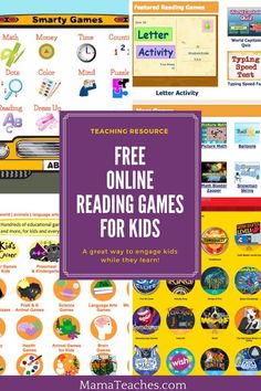 the free online reading games for kids are great to use with children's books