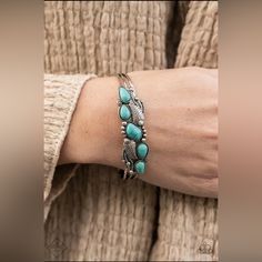 Nwt. Turquoise And Silver. Trendy Turquoise Bangle Jewelry, Southwestern Blue Nickel-free Cuff Bracelet, Southwestern Style Blue Nickel-free Cuff Bracelet, Southwestern Style Nickel Free Blue Cuff Bracelet, Blue Nickel-free Bangle Cuff Bracelet, Purple Bracelet, Turquoise Bracelet Cuff, Gold Bracelet Cuff, Gold Cuffs