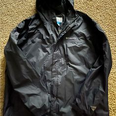 New Condition, No Tags. Waterproof, Size Xxl Hooded Weatherproof Outerwear For Camping, Weatherproof Hooded Outerwear For Camping, Black Weatherproof Long Sleeve Windbreaker, Black Long Sleeve Weatherproof Windbreaker, Black Windbreaker With Adjustable Hood For Cold Weather, Black Winter Raincoat With Pockets, Black Functional Hooded Jacket For Rainy Weather, Black Outdoor Outerwear With Adjustable Hood, Black Outerwear With Adjustable Hood For Outdoor