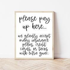 Poster Dentist, Pay Here Sign, Dental Decor, Dentist Poster, Dentist Gifts, Office Update, Funny Dentist, Dental Social Media, Salon Wall Art