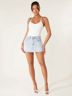 Showcase your figure in exquisite style with this Slim Fit Cotton Cami Bodysuit. Cut for a slim and flattering fit, it is crafted from a unique blend of luxe knitted fabric, giving it a medium stretch for comfort. Its design features a spaghetti strap neckline with a backless detail and natural waistline, making it ideal for layering and styling. Elevate your modern wardrobe with this sophisticated piece. Specifications: Style: Casual Pattern Type: Plain Type: Cami Neckline: Spaghetti Strap Details: Backless Sleeve Length: Sleeveless Waist Line: Natural Fit Type: Slim Fit Fabric: Medium Stretch Material: Knitted Fabric Composition: 46% Viscose, 45% Cotton, 9% Elastane Care Instructions: Machine wash, do not dry clean Product Measurement(cm): Comfy Jumpsuits, Cami Bodysuit, Modern Wardrobe, Womens Bodysuit, Fabric Medium, Lace Bodysuit, Black Bodysuit, Design Features, Knitted Fabric