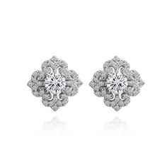 These breathtaking earrings showcase 5mm cubic zirconia center stones set in a dazzling CZ Fleur De Lis design, a must-have item for any holiday and evening celebration. The earrings secure by post with friction-backs and are made of .925 sterling silver. These earrings are the perfect addition to any jewelry collection and can be purchased as stud earrings for women and stud earrings for teen girls. Product Details Metal Type sterling-silver Metal Stamp 925-sterling Weight 3.4GR Length 11MM Wid Square Earrings Studs, Square Stud, Small Earrings Studs, Cz Stud Earrings, Stud Earrings For Women, Cz Stone, Teen Girls, Silver Earrings Studs, Metal Stamping