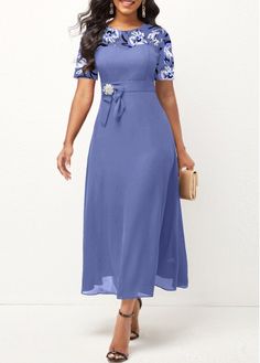 Color:Dusty Blue;Size:S;Size:XL;Package Contents:1 X Dress;Occasion:Other;Style:Casual; Classy Wedding Dress, Dinner Dress Classy, Office Dresses For Women, Fashion Dresses Online, Bodycon Dress With Sleeves, Classy Dress Outfits, Elegant Dresses For Women, Round Neck Dresses, African Design Dresses