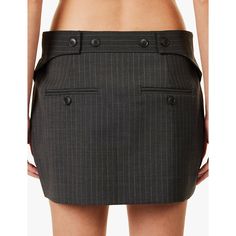 Find CAMILLA AND MARC Brancusi Pinstriped Wool-blend Woven Mini Skirt 10 on Editorialist. Camilla and Marc wool-blend woven mini skirt88% wool, 8% polyester, 4% elastaneConcealed button, hook-and-eye and zip-fly fastenings at frontRegular fit, mid-rise, belt loops, slip pockets at sides, two welt pockets at back, adjustable waistband at back, all-over pinstripe patternDry clean onlyTrue to sizeSize UK 8: length 13.5in / 34cmModel is 5ft 11in/1.80m and wears a size UK 8Lightweight, non-stretch Chic Pinstripe Skirt For Work, Chic Striped Fitted Mini Skirt, Striped Lined Skirt For Workwear, Chic Striped Fitted Skort, Striped Lined Skirt Bottoms For Workwear, Chic Fitted Striped Skort, Striped Fitted Mini Skirt For Work, Fitted Mini Skirt With Vertical Stripes, Pinstripe Vertical Stripes Skirt For Work