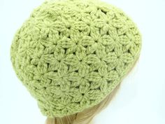 Pretty handmade hat with flowers   pattern autumn fashion green warm and cozy accessories crocheted #blackfridaydeals Hat With Flowers, Knit Wool Socks, Promotion Party, Handmade Hats, Crochet Size, Cozy Accessories, Hand Knit Socks, Afghan Crochet, Christian Artists