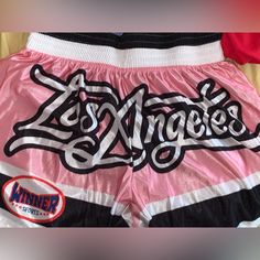 New With Tags Size Small Front Is Plain The Back Of The Shorts Says “Los Angeles” They Are A Bit See Through Brand Is Romwe Closet Clothes, Pink Basket, Block Color, Athletic Shorts, Fashion Nova, Color Blocking, Color Block, Black Pink, Angeles