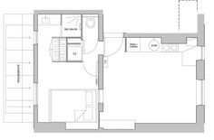 the floor plan for a small apartment