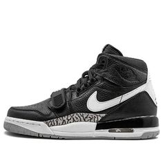 (GS) Air Jordan Legacy 312 'Black Cement' AT4040-001 (SNKR/Retro/High Top/Basketball) Black Throwback High-top Custom Sneakers, Throwback Black High-top Custom Sneakers, Throwback Black Basketball Shoes For Streetwear, Black Throwback Basketball Shoes With Boost Midsole, Throwback Black Basketball Shoes With Boost Midsole, Black High-top Sneakers With Boost Midsole, Black High-top Sneakers With Boost Midsole, Throwback Style, Black Throwback High-top Sneakers With Boost Midsole, Black Throwback Sneakers With Round Toe