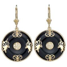 Thes beautiful black onyx circle earrings are crafted in choice of rhodium or 18K yellow gold plated sterling silver. The black onyx stones are known for their grounding and protective properties, making them a great choice for everyday wear. The high polished plating adds a luxurious touch to the sterling silver setting, making these earrings a timeless piece. The leverback closure ensures a secure fit, making them a comfortable and stylish choice. | Aurealis Black Onyx Circle Leverback Earring Luxury Black Earrings With Polished Finish, Luxury Black Sterling Silver Earrings, Elegant Onyx Earrings With Polished Finish, Luxury Black Onyx Earrings, Black Enamel Earrings For Gift, Fine Jewelry, Elegant Yellow Gold Medallion Earrings, Luxury Onyx Drop Earrings, Luxury Gold Onyx Earrings, Luxury Black Pierced Earrings