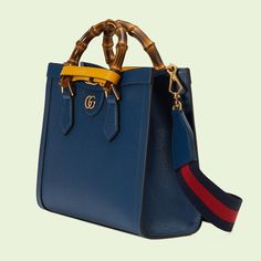 Gucci SIZE:27X24X11cm Gucci Diana, Italy Print, Small Tote Bag, Small Tote, Fashion Girl, Blue Leather, Gucci Bag, Luxury Bags, Contact Us