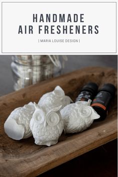 the cover of handmade air fresheners by marla lousse design is shown