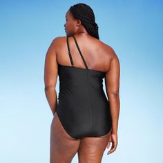 Flaunt your chic style at the beach or pool by wearing the Tummy Control One-Shoulder Ruched High-Coverage One-Piece Swimsuit from Kona Sol™. This tummy control one-piece swimsuit features ruched detailing allover for a classy touch, while the one-shoulder design elevates the look. Made with a mix of soft and stretchy fabric, this one-shoulder swimsuit offers flexible comfort both in and out of the water, and it comes with adjustable straps for a custom fit and sewn-in cups for comfortable cover One Shoulder Swimsuit, Best Stretches, Classic Suit, Swimwear Fashion, Custom Fit, One Piece Swimsuit, One Shoulder, Chic Style, One Piece