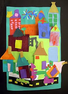 a child's artwork made with construction paper