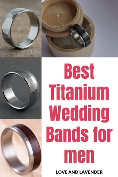 the best wedding bands for men to wear in their day and night, with text overlay