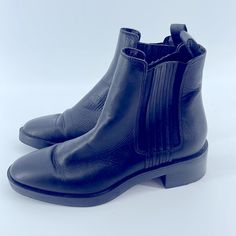 Nwot Zara Leather Round Toe Pull On Chelsea Boots Sz 37 Zara Leather, Zara Shoes, Zara Black, Zara Women, Chelsea Boots, Bootie Boots, Womens Boots, Chelsea, Ankle Boots