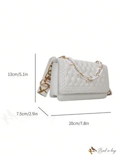 3 White Large Capacity Satchel For Formal Occasions, Formal White Satchel With Large Capacity, Trendy White Shoulder Bag With Single Strap, White Large Capacity Shoulder Bag For Formal Occasions, White Rectangular Baguette Bag With Adjustable Strap, Trendy White Baguette Bag With Single Shoulder Strap, White Crossbody Baguette Bag With Single Strap, White Crossbody Baguette Bag With Single Shoulder Strap, White Baguette Crossbody Bag With Single Strap