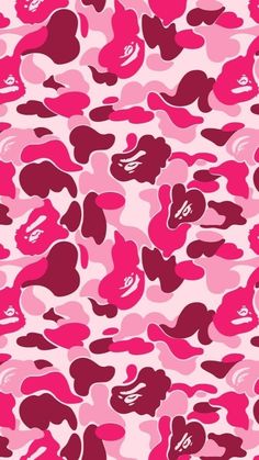 pink and red camouflage print fabric with hearts on the front, as well as an image of