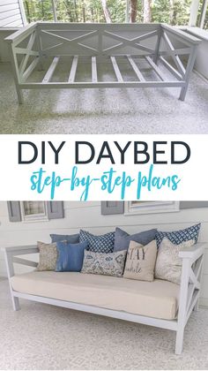 the diy daybed is easy to make and looks great