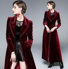 Coats For Fancy Dresses, Dress Coat Long, Cocktail Dress Winter Coat, Long Coat Over Wedding Dress, Velvet Maxi Dress With Jacket, Fantasy Clothing Coats & Jackets, Coats Dress For Women, Dress With Overcoat Women, Luxury Long Sleeve Pea Coat For Formal Occasions