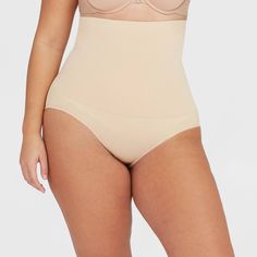 ASSETS by Spanx Women's Remarkable Results High Waist Control Brief #Affiliate #Women, #ad, #Remarkable, #ASSETS 7 Day Workout Plan, Best Workout Machine, Shaping Tights, Light Beige, Rear View, Shapewear, Briefs, High Waist, High Waisted