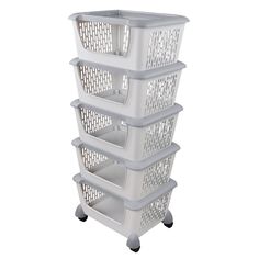 PRICES MAY VARY. Individual dimensions are 18.42" x 14.48" x 9.25", total height is 45.2", 5 baskets total Made of high quality plastic, durable and easy to clean Detachable, each basket has a lid, the basket can be used alone and the basket is a front opening design for easy access to items Stable stacking, and has wheels, easy to move Suitable for many occasions, It can be a laundry basket that can classify dirty clothes, or storage tools in the garage, toiletries in the bathroom, fruits, vege Laundry Room Storage Baskets, Stacked Laundry Baskets, Laundry Dirty Clothes Storage, Laundry Room Basket Shelves, Laundry Bin Storage, Laundry Sorter Small Space, Laundry Sorting System, Laundry Basket Tower, Laundry Basket Shelf