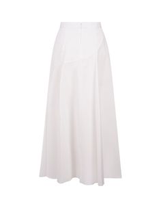 Cotton Elegant Asymmetrical Summer Skirt, Elegant Asymmetrical Skirt For Summer, Elegant White Draped Skirt With Asymmetrical Hem, Asymmetrical Skirt For Spring Formal, Elegant White Asymmetrical Draped Skirt, Elegant A-line Wrap Skirt For Spring, Elegant Maxi Skirt With Asymmetrical Hem, Formal Asymmetrical Draped Skirt For Summer, Formal Skirt With Asymmetrical Hem For Spring