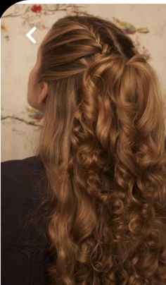 Hairstyles Zigzag, Japanese Ponytail, Knotless Braids Hairstyles, Vlasové Trendy, Hair Stylies, French Braid, Long Curly Hair, Long Curly, Aesthetic Hair