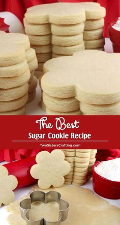 the best sugar cookie recipe for cookies and pies - so easy to make with just 3 ingredients