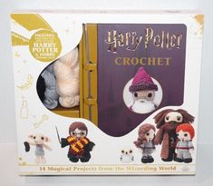 the harry potter crochet kit is in its box