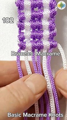 the instructions for how to crochet macrame knots with pictures on it