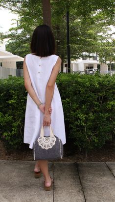 Linen Dress /women's clothing/Summer Dress/ Linen | Etsy White Casual Midi Length Sleeveless Dress, White Casual Midi Sleeveless Dress, Summer A-line Sleeveless Dress For Day Out, White Sleeveless Linen Sundress, White Sleeveless Sundress, Sleeveless A-line Sundress For Day Out, White Knee-length Sleeveless Dress For Summer, White Knee-length Sleeveless Summer Dress, White Sleeveless Midi Sundress