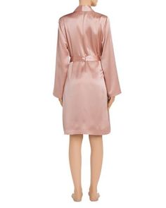 Flaunt a sultry showstopper with this La Perla robe, crafted in skin-skimming, slinky silk. Fitted Silk Robe For Loungewear, Silk Fitted Robe For Loungewear, Fitted Satin V-neck Robe, Silk Fitted Robe For Spring, Fitted Long Sleeve Silk Robe, Fitted Satin Robe For Loungewear, Formal Fitted Robe, Elegant Fitted Silk Robe, Silk Fitted Evening Robe