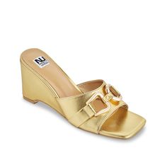 Ninety Union-Kensy Wedge Sandal Touch up your warm weather look with the sleek Kensy sandal from Ninety Union. This wedge pair sports a mule-inspired silhouette with metallic bit detailing for some glitz. Touch Up, Wedge Sandals, Warm Weather, Sleek, Gold Metal, Wedges, Sandals, Gold