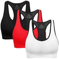 PRICES MAY VARY. Pullover Style and Removeable Pads High support Sports Bra. This High-support sport bra and a comfy racerback in smooth Body-Wick fabric to keep you cool, from cycling to circuit training. The Ladies High-support Bra Top Is Perfect For Training Sessions Down At The Gym, Constructed With A Built In Bra For Added Support Along With Ventilation Panels And Wide Shoulder Straps For A Cool And Comfortable Fit. This Sports Bra Also Benefits From An Elasticated Hem, Finished Off With Re Breathable Racerback Sports Bra With Stretch, Breathable Stretch Racerback Sports Bra, Supportive Breathable Stretch Sports Bra, Breathable Racerback Activewear For Light Sports, Breathable High Stretch Racerback Sports Bra, High Stretch Breathable Racerback Sports Bra, High Stretch Racerback Sports Bra For Light Sports, Stretch Sports Bra With Go-dry For Sports Events, Go-dry Stretch Sports Bra