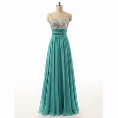 Green Sweep Train Dress For Prom Season, Green Floor-length Dress With Sweep Train, Fitted Chiffon Bridesmaid Dress For Prom, Fitted Chiffon Bridesmaid Dress For Prom Season, Green Bridesmaid Dress With Fitted Bodice And Sweep Train, Floor-length Green Prom Evening Dress, Green Evening Dress With Sweep Train For Prom, Green Dresses With Sweep Train For Banquet, Dressy Chiffon Bridesmaid Dresses