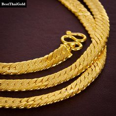 This Shop has a Special Free Gift (Chain) for Every Order. 😊🙏 Item including :1 x Necklace For :Unisex Type :GOLD PLATED over Brass, Nickel free Purity96.5% Surface : Shiny Weight : ~ 15 grams Handmade from Thailand. Thai gold plating technic really solid and stunning look. Rewarding your life from hard working, match up your dress, a gift to someone special for you. The Craftsmanship of Thai Jewelry 💍💎 One of the things high on many visitors' shopping list is surely Jewelry from Thailand. T Yellow 22k Gold Necklaces For Anniversary, 22k Gold Chain Necklace For Wedding, Gold Chain Necklaces For Festivals, Elegant Gold Chain Necklace For Festivals, Ceremonial Gold Chain Jewelry, Thai Jewelry, 22k Gold Necklace, Herringbone Chain Necklace, Mom Wedding Gift