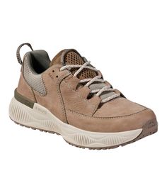 Women's Dirigo Leather Sneakers, Waterproof | Casual at L.L.Bean Rugged Outdoor Walking Shoes With Ortholite Insole, Leather Slip-resistant Sneakers For Outdoor, Brown Slip-resistant Hiking Sneakers, Leather Slip-resistant Hiking Boots For Sports, Slip-resistant Leather Hiking Boots For Sports, Leather Waterproof Boots With Rubber Sole For Trail Running, Sporty Brown Trail Running Shoes For Walking, Rugged Walking Shoes With Cushioned Footbed For Sports, Rugged Sports Walking Shoes With Cushioned Footbed