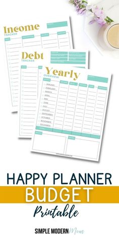 Happy Planner Budget Printable Happy Planner Budget, Create 365 Happy Planner, Planner Cleaning, Planner Writing, Budget Planner Printable, Pretty Planners