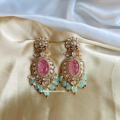 22k gold plated Tayani Doublet Gold plated Victorian Earrings. Tayani earrings Jewel Design, Victorian Earrings, American Diamond Necklaces, Oxidized Necklace, Types Of Earrings, Western Earrings, Indian Jewelry Sets, Indian Earrings, Kundan Necklaces