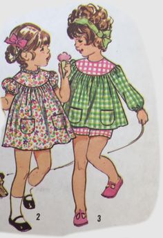 70s Toddler Child's Smock-Dress or Top and Shorts Simplicity 5102 Pattern Size 2 | eBay Retro Toddler Outfit, Smock Top Pattern, 70s Children Fashion, 70s Kids Outfits, 80s Children Fashion, Children's Dress Patterns, 70s Kids Fashion, Gen X Fashion, Baby Doll Dress Pattern