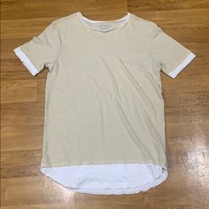 Yeezy Like Shirt Two Layers Oversized Shirt Never Worn. 10/10 Condition Layer Shirt, Layered Shirts, Oversized Shirt, Tee Shirts, Mens Shirts, Man Shop, White, Color